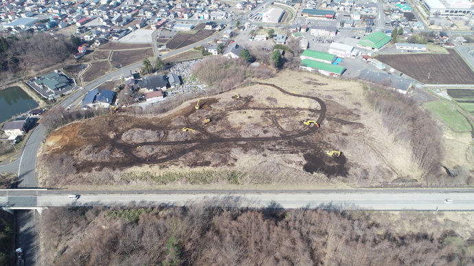 【令和5年3月】道の駅もりおか渋民の航空写真（東から）