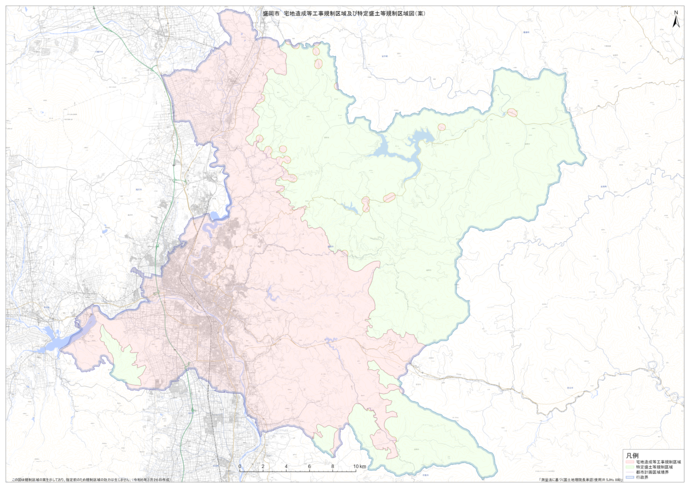 新たな盛土等の規制区域の図案です。