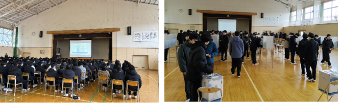 工業高校啓発授業の様子