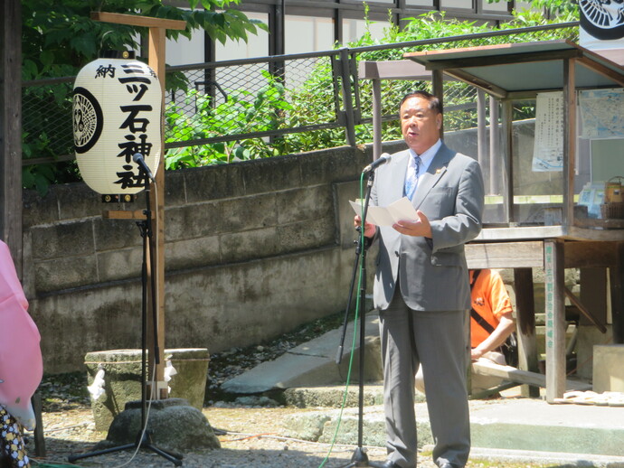 さんさ踊り三ツ石神社奉納演舞