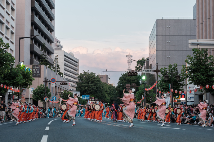 盛岡さんさ踊りパレード写真