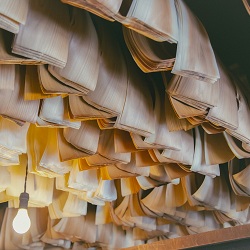  多様な樹種で作られている経木（きょうぎ）