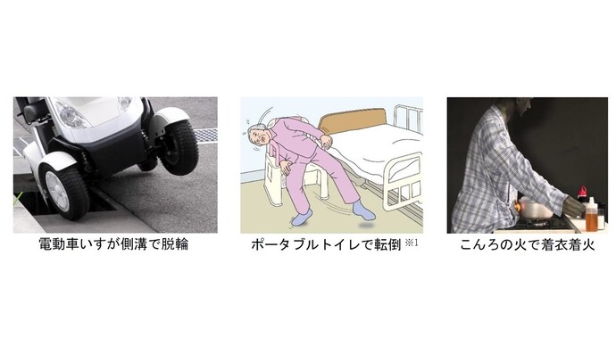 高齢者の事故の例