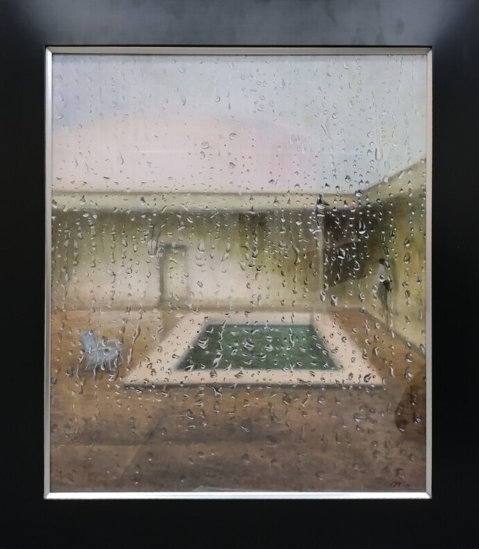 「雨の日の」赤間 睦美(幅690×高さ790)