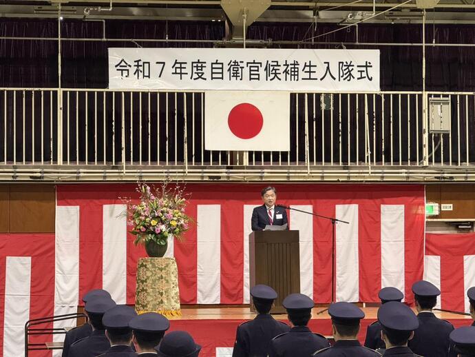 岩手駐屯地自衛官候補生入隊式