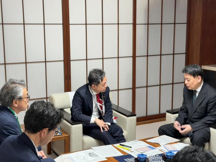 盛岡市経済産業アドバイザー就任に係る市長表敬訪