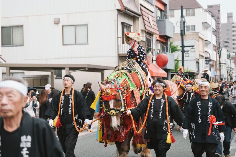 チャグチャグ馬コ行進行事の様子