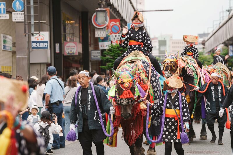 チャグチャグ馬コ行進行事の様子