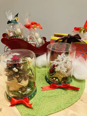 松ぼっくりで作ったツリー