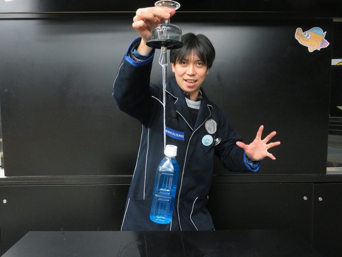 サイエンスショー「空気のちから」の写真