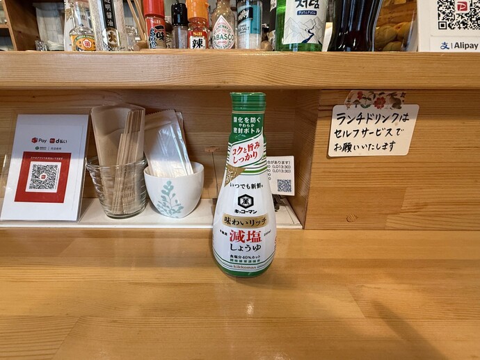 キッチンフリーバードのカウンター減塩醤油の写真を掲載しています。