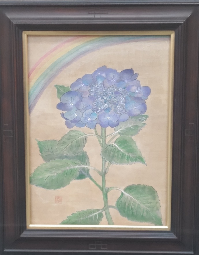 「雨あがり」熊谷　幸子（幅690×高さ887）